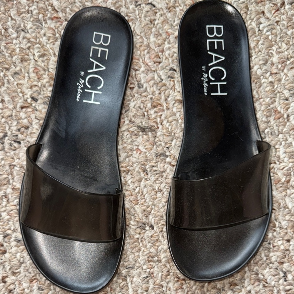 Black Slide Sandals
